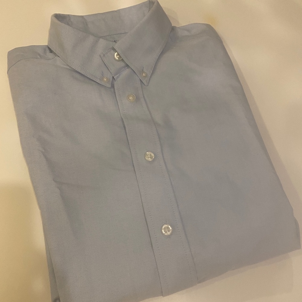 School Uniform Kids Adaptive Long Sleeve Oxford Dress Shirt